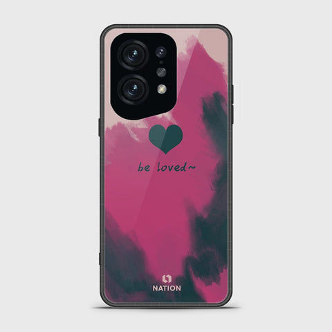 Oppo Find X5 Cover - Onation Heart Series - HQ Ultra Shine Premium Infinity Glass Soft Silicon Borders Case