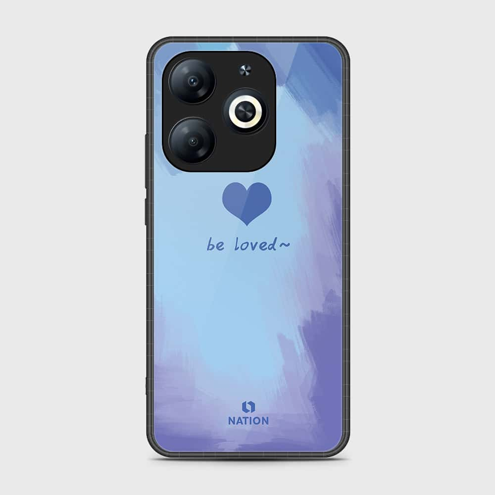 Infinix Smart 8 Pro Cover- Onation Heart Series - HQ Ultra Shine Premium Infinity Glass Soft Silicon Borders Case (Fast Delivery)