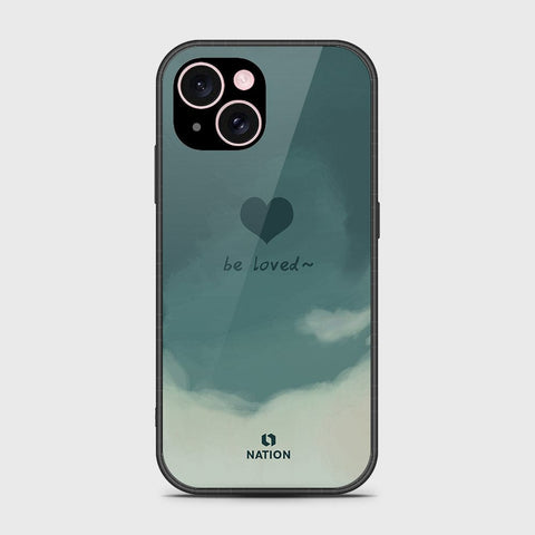 iPhone 15 Cover- Onation Heart Series - HQ Ultra Shine Premium Infinity Glass Soft Silicon Borders Case