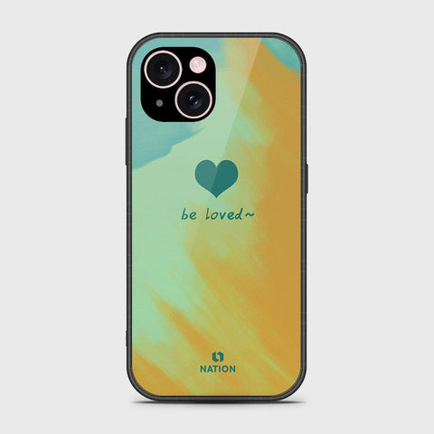 iPhone 15 Cover- Onation Heart Series - HQ Ultra Shine Premium Infinity Glass Soft Silicon Borders Case