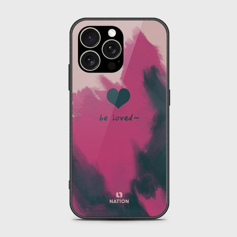 iPhone 15 Pro Max Cover- Onation Heart Series - HQ Ultra Shine Premium Infinity Glass Soft Silicon Borders Case