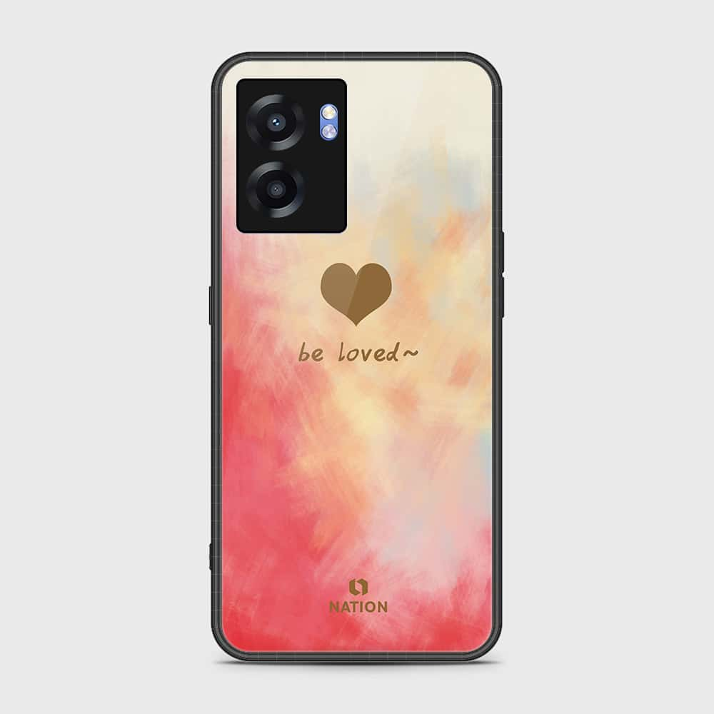 Oppo A56s Cover- Onation Heart Series - HQ Ultra Shine Premium Infinity Glass Soft Silicon Borders Case