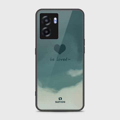 Oppo A56s Cover- Onation Heart Series - HQ Ultra Shine Premium Infinity Glass Soft Silicon Borders Case