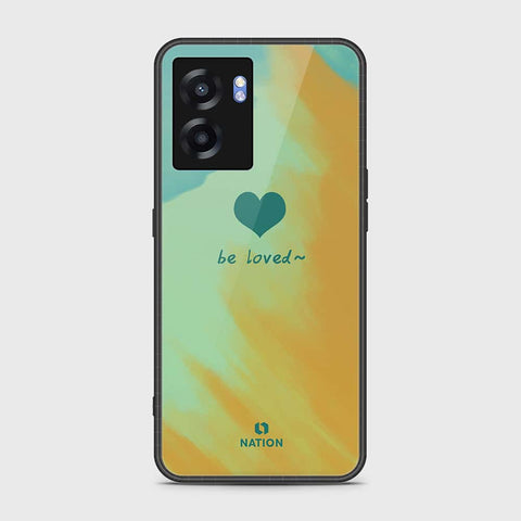 Oppo A56s Cover- Onation Heart Series - HQ Ultra Shine Premium Infinity Glass Soft Silicon Borders Case