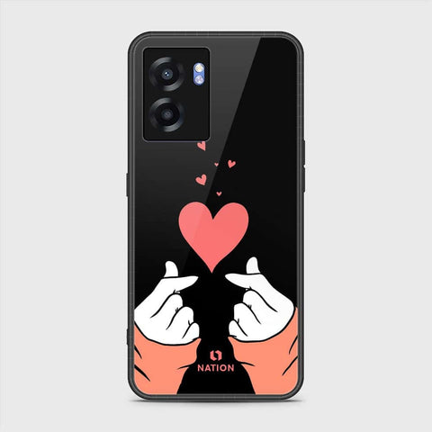 Realme Q5i Cover- Onation Heart Series - HQ Ultra Shine Premium Infinity Glass Soft Silicon Borders Case