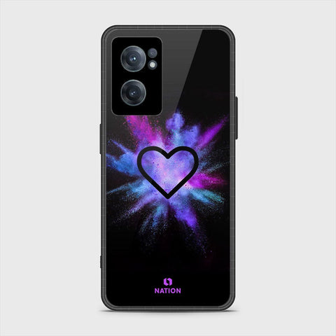 OnePlus Nord CE 2 5G Cover- Onation Heart Series - HQ Ultra Shine Premium Infinity Glass Soft Silicon Borders Case