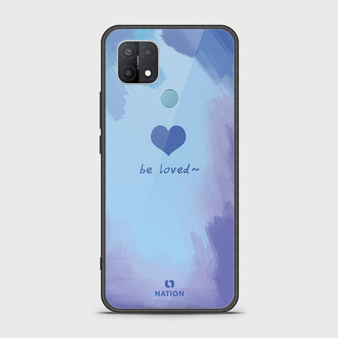 Oppo A15 Cover- Onation Heart Series - HQ Ultra Shine Premium Infinity Glass Soft Silicon Borders Case