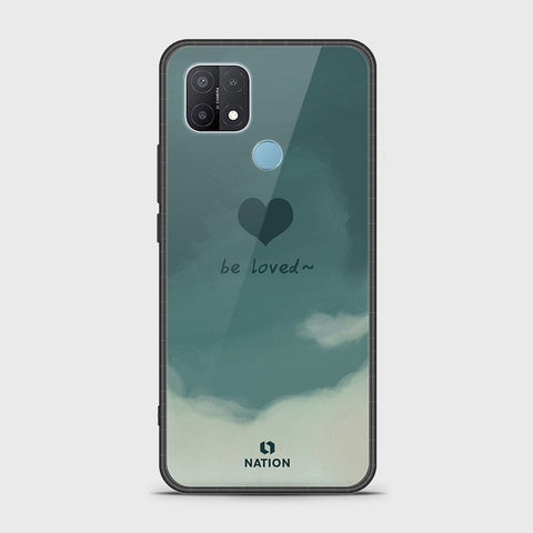 Oppo A15s Cover- Onation Heart Series - HQ Ultra Shine Premium Infinity Glass Soft Silicon Borders Case