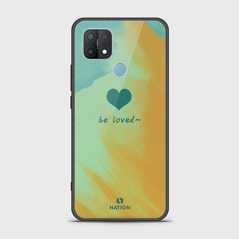 Oppo A15s Cover- Onation Heart Series - HQ Ultra Shine Premium Infinity Glass Soft Silicon Borders Case