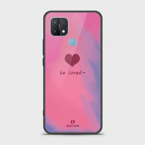 Oppo A15s Cover- Onation Heart Series - HQ Ultra Shine Premium Infinity Glass Soft Silicon Borders Case