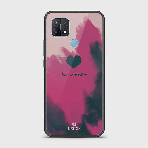 Oppo A15s Cover- Onation Heart Series - HQ Ultra Shine Premium Infinity Glass Soft Silicon Borders Case