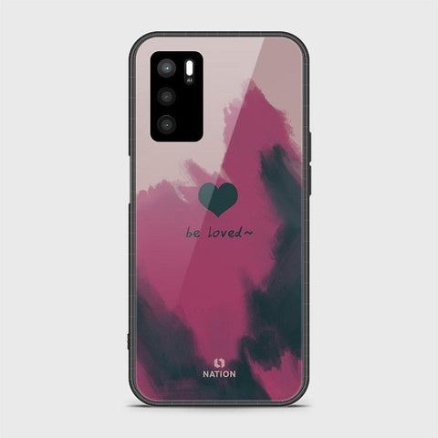 Oppo A16 Cover- Onation Heart Series - HQ Ultra Shine Premium Infinity Glass Soft Silicon Borders Case