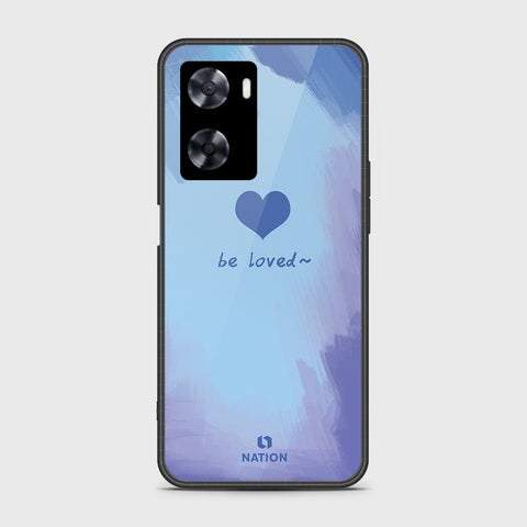 Oppo A77s Cover- Onation Heart Series - HQ Ultra Shine Premium Infinity Glass Soft Silicon Borders Case