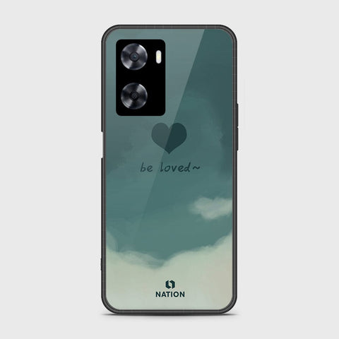 Oppo A77s Cover- Onation Heart Series - HQ Ultra Shine Premium Infinity Glass Soft Silicon Borders Case