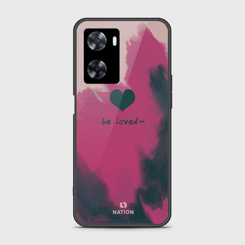 Oppo A77s Cover- Onation Heart Series - HQ Ultra Shine Premium Infinity Glass Soft Silicon Borders Case