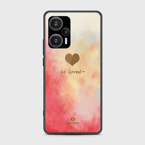 Xiaomi Redmi Note 12 Turbo  Cover- Onation Heart Series - HQ Ultra Shine Premium Infinity Glass Soft Silicon Borders Case