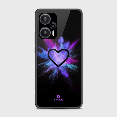 Xiaomi Redmi Note 12 Turbo  Cover- Onation Heart Series - HQ Ultra Shine Premium Infinity Glass Soft Silicon Borders Case