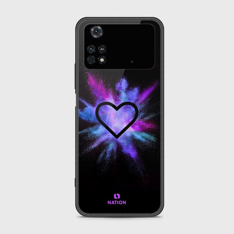 Xiaomi Poco M4 Pro Cover- Onation Heart Series - HQ Ultra Shine Premium Infinity Glass Soft Silicon Borders Case