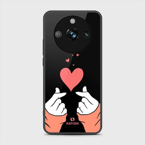 Realme 11 Pro Plus Cover- Onation Heart Series - HQ Ultra Shine Premium Infinity Glass Soft Silicon Borders Case