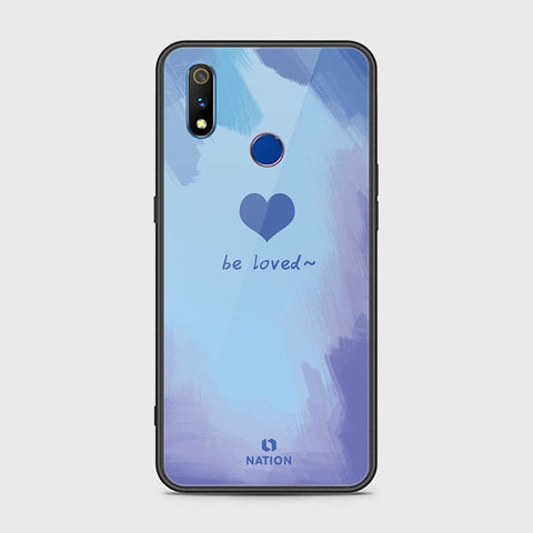 Realme 3i Cover - Onation Heart Series - HQ Ultra Shine Premium Infinity Glass Soft Silicon Borders Case