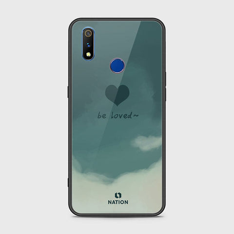 Realme 3i Cover - Onation Heart Series - HQ Ultra Shine Premium Infinity Glass Soft Silicon Borders Case