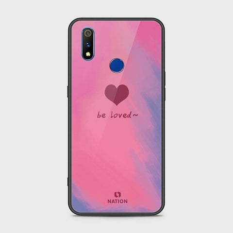 Realme 3i Cover - Onation Heart Series - HQ Ultra Shine Premium Infinity Glass Soft Silicon Borders Case