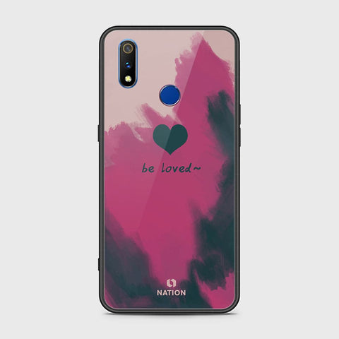 Realme 3i Cover - Onation Heart Series - HQ Ultra Shine Premium Infinity Glass Soft Silicon Borders Case