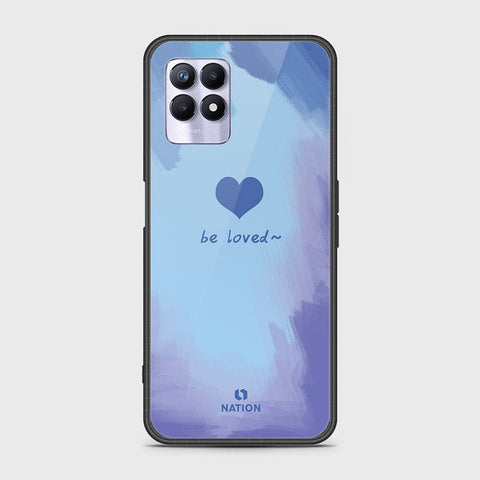 Realme 8i Cover - Onation Heart Series - HQ Ultra Shine Premium Infinity Glass Soft Silicon Borders Case