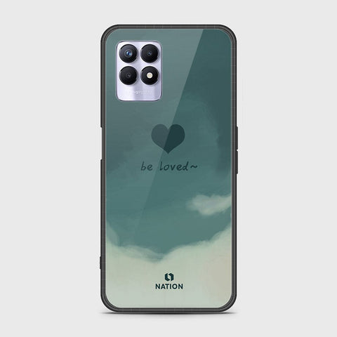 Realme 8i Cover - Onation Heart Series - HQ Ultra Shine Premium Infinity Glass Soft Silicon Borders Case