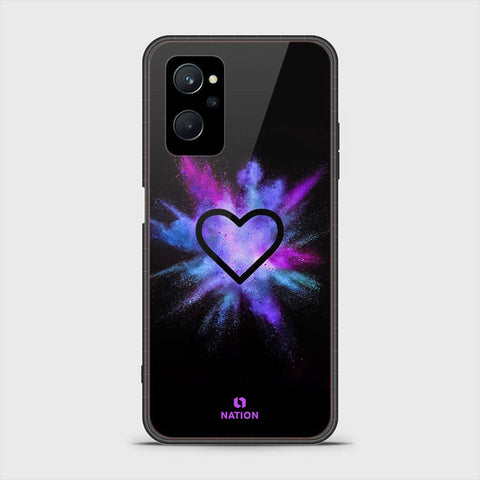 Realme 9i Cover - Onation Heart Series - HQ Ultra Shine Premium Infinity Glass Soft Silicon Borders Case