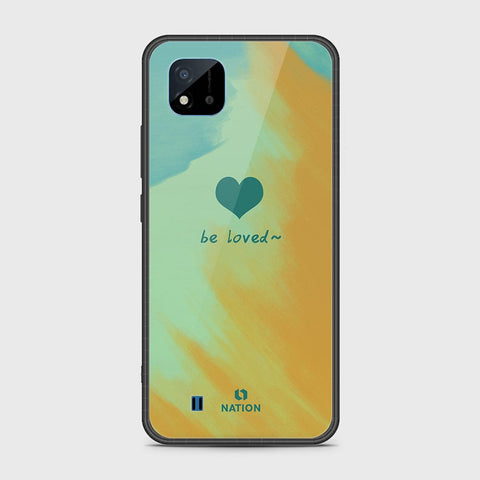 Realme C20A Cover- Onation Heart Series - HQ Ultra Shine Premium Infinity Glass Soft Silicon Borders Case