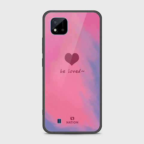 Realme Narzo 50i Cover- Onation Heart Series - HQ Ultra Shine Premium Infinity Glass Soft Silicon Borders Case