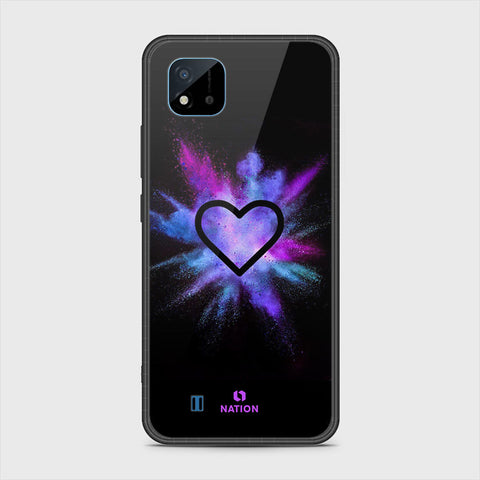 Realme Narzo 50i Cover- Onation Heart Series - HQ Ultra Shine Premium Infinity Glass Soft Silicon Borders Case