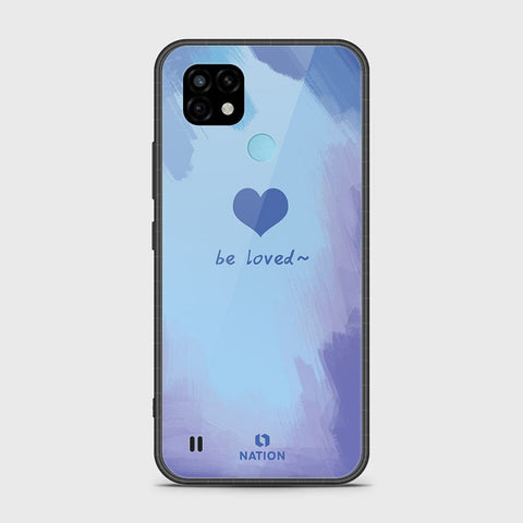 Realme C21 Cover- Onation Heart Series - HQ Ultra Shine Premium Infinity Glass Soft Silicon Borders Case