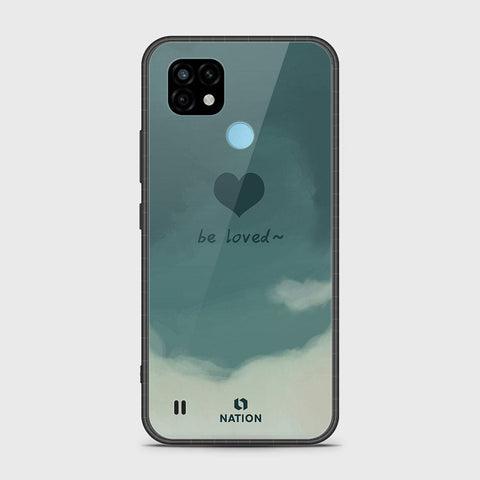 Realme C21 Cover- Onation Heart Series - HQ Ultra Shine Premium Infinity Glass Soft Silicon Borders Case