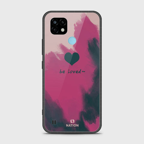 Realme C21 Cover- Onation Heart Series - HQ Ultra Shine Premium Infinity Glass Soft Silicon Borders Case