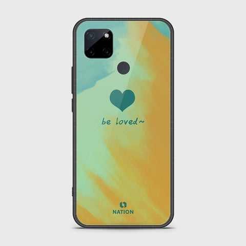 Realme C25Y Cover- Onation Heart Series - HQ Ultra Shine Premium Infinity Glass Soft Silicon Borders Case