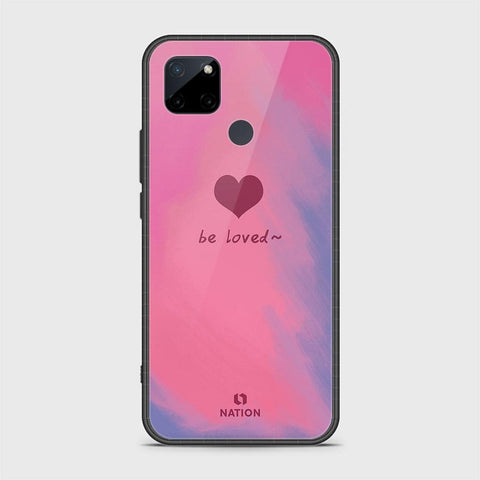 Realme C25Y Cover- Onation Heart Series - HQ Ultra Shine Premium Infinity Glass Soft Silicon Borders Case