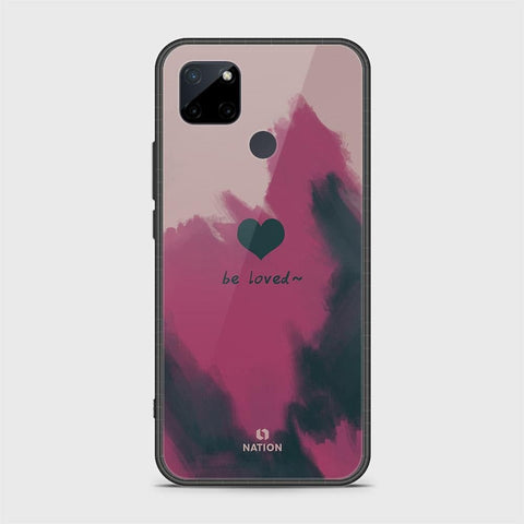 Realme C25Y Cover- Onation Heart Series - HQ Ultra Shine Premium Infinity Glass Soft Silicon Borders Case