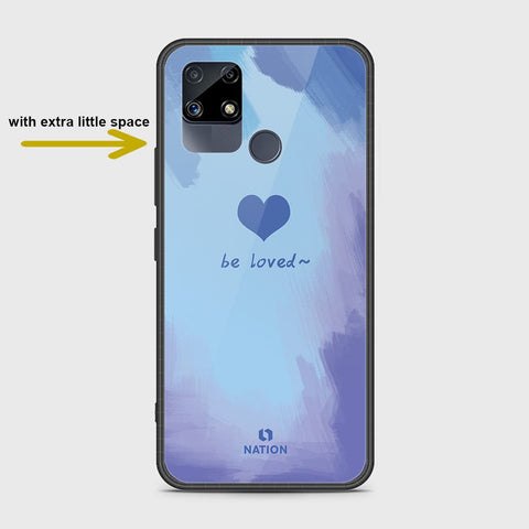 Realme Narzo 30A Cover- Onation Heart Series - HQ Ultra Shine Premium Infinity Glass Soft Silicon Borders Case