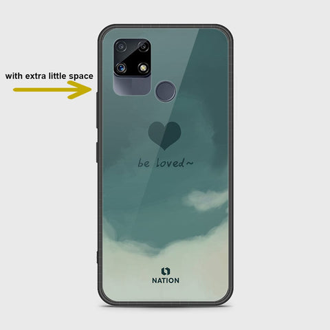 Realme Narzo 20 Cover- Onation Heart Series - HQ Ultra Shine Premium Infinity Glass Soft Silicon Borders Case