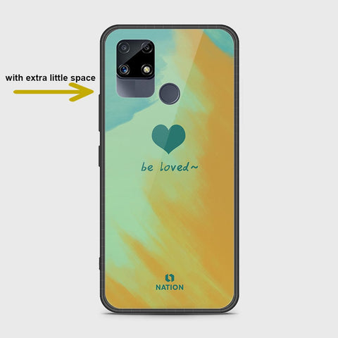 Realme Narzo 30A Cover- Onation Heart Series - HQ Ultra Shine Premium Infinity Glass Soft Silicon Borders Case