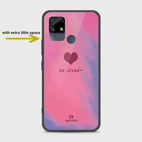 Realme Narzo 30A Cover- Onation Heart Series - HQ Ultra Shine Premium Infinity Glass Soft Silicon Borders Case