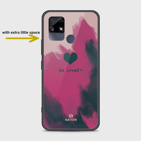 Realme Narzo 30A Cover- Onation Heart Series - HQ Ultra Shine Premium Infinity Glass Soft Silicon Borders Case