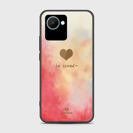 Realme C30 Cover- Onation Heart Series - HQ Ultra Shine Premium Infinity Glass Soft Silicon Borders Case