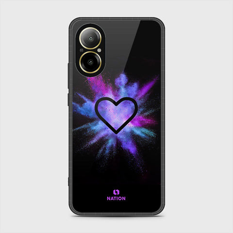 Realme C67 4G Cover- Onation Heart Series - HQ Ultra Shine Premium Infinity Glass Soft Silicon Borders Case