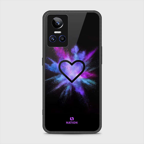 Realme GT Neo 3 Cover- Onation Heart Series - HQ Ultra Shine Premium Infinity Glass Soft Silicon Borders Case