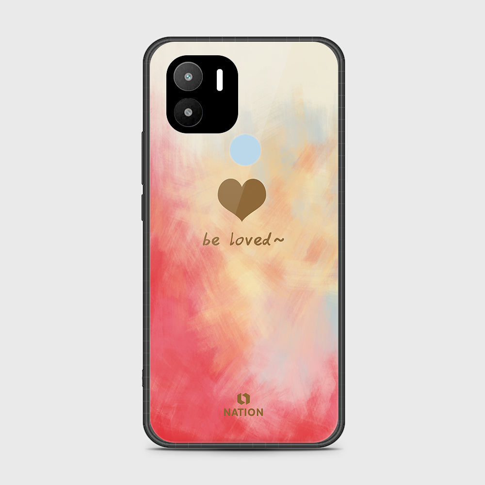 Xiaomi Redmi A1 Plus Cover- Onation Heart Series - HQ Ultra Shine Premium Infinity Glass Soft Silicon Borders Case