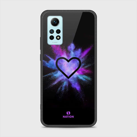 Xiaomi Redmi Note 12 Pro 4G Cover- Onation Heart Series - HQ Ultra Shine Premium Infinity Glass Soft Silicon Borders Case