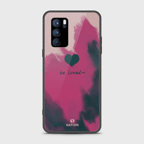 Oppo Reno 6 Pro 5G Cover - Onation Heart Series - HQ Ultra Shine Premium Infinity Glass Soft Silicon Borders Case